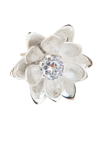 ANILLO FLOR CON CIRCONIA