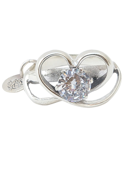 ANILLO CORAZON CON CIRCONIA