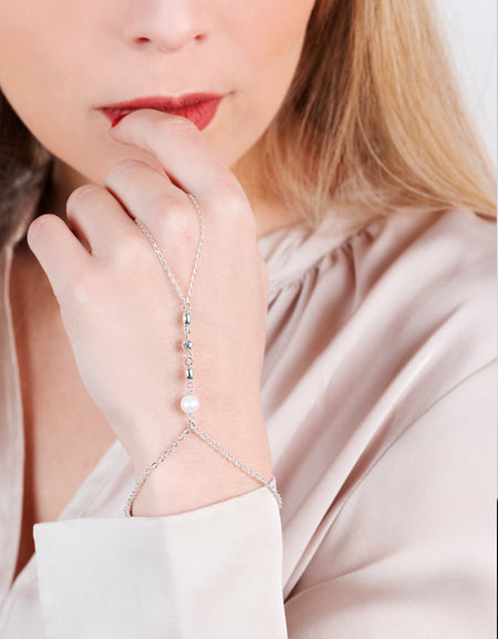 PULSERA ANILLO CON PERLA